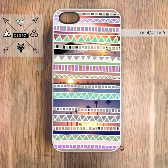 California iPhone Case - Geometric Pattern iPhone 5 Case, Chevron iPhone Case, Tribal iPhone 4 or 4S, Case, Accessories for iPhone