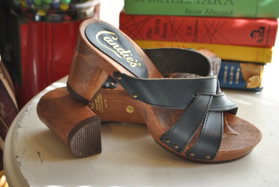 Mod 70s Candies Platforms Shoes Sandals Made in by vintagefinds61