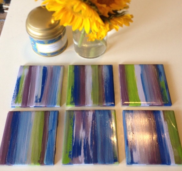 Lilac Coasters