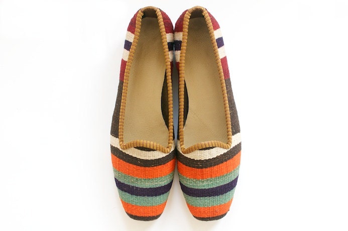 Kilim shoes. Size 37 (US size 6.5)