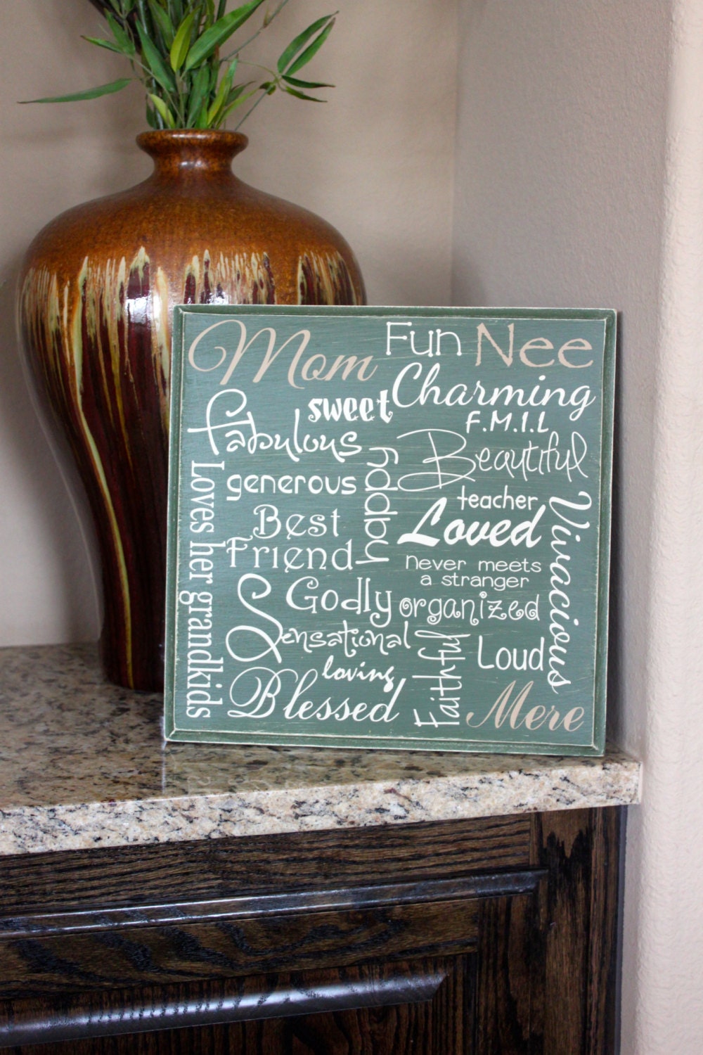 12"x12" Mothers Day subway art board