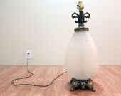 Vintage frosted glass lamp