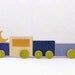 Wooden toy, eco-friendly, hand-made toy, baby toy, the midnight caravan .