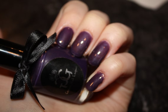 Anything Could Happen... - Metallic Purple Nail Polish - Full Size - Handmade