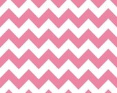 Medium Pink Chevron - Riley Blake Chevron - Hot Pink Chevron Fabric - HALF YARD