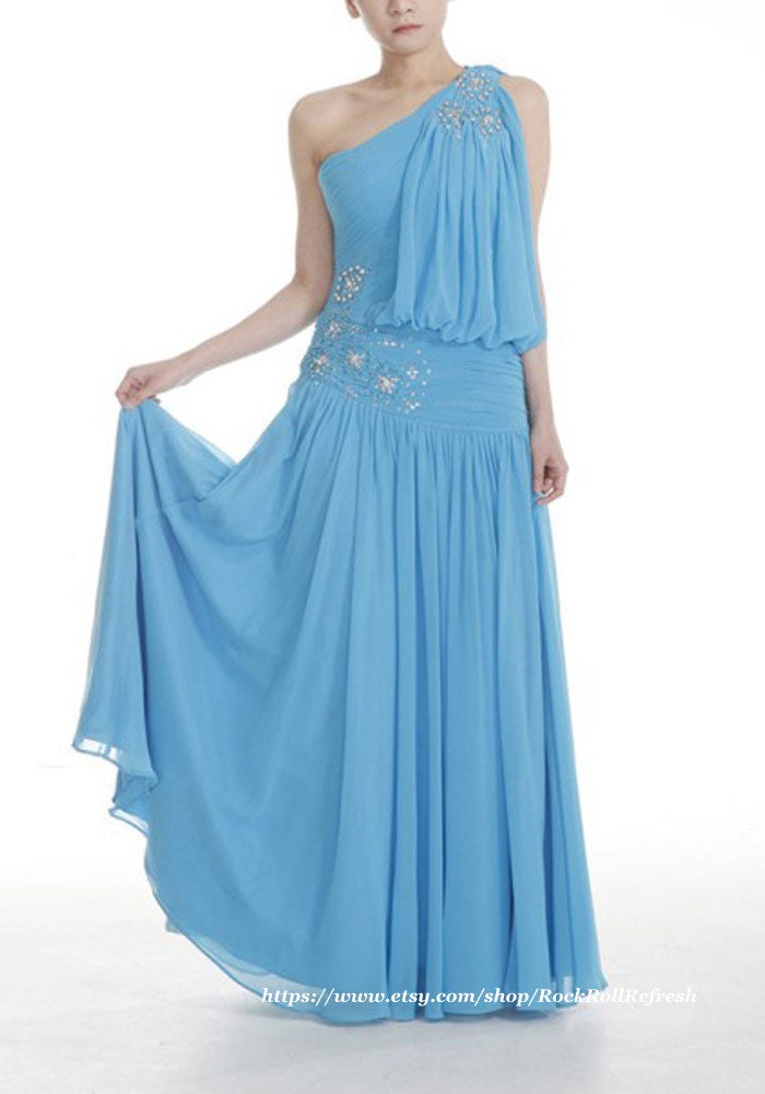 Greece Athena Inspired Long Formal Dress by RockRollRefresh