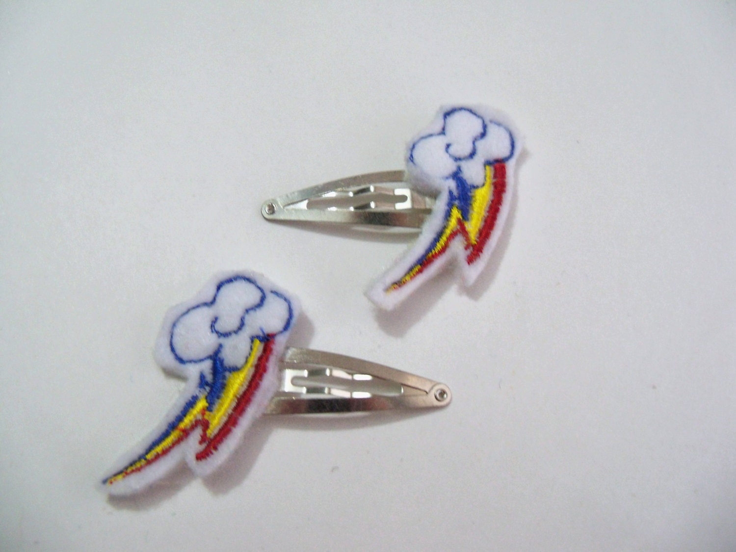 Rainbow Dash Hair Clippie Set