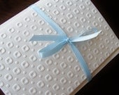 Set of 8 Square Pattern, Blank Cards, Embossed Cards, Notecards,Thank you Cards, Stationery, Paper Goods, Handmade Cards
