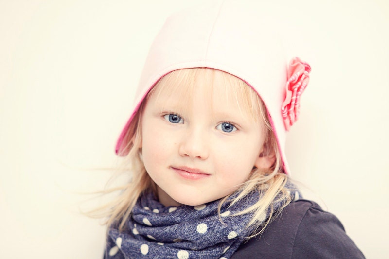 Girls hat ear flap hat toddler baby girl Spring hat