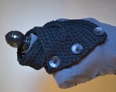 The Wooly Warm Cowl- wool blend, easy care, more colors and button options available