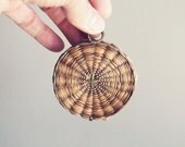 Antique Native American Sweet Grass Needle Case, Sewing Collectibles, Hand Woven Antique Needlecase, Sewing Supplies, Needle Arts