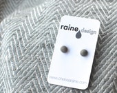 Little Concrete Dome Earrings: Everyday Elemental Modern Posts - RaineDesignConcrete