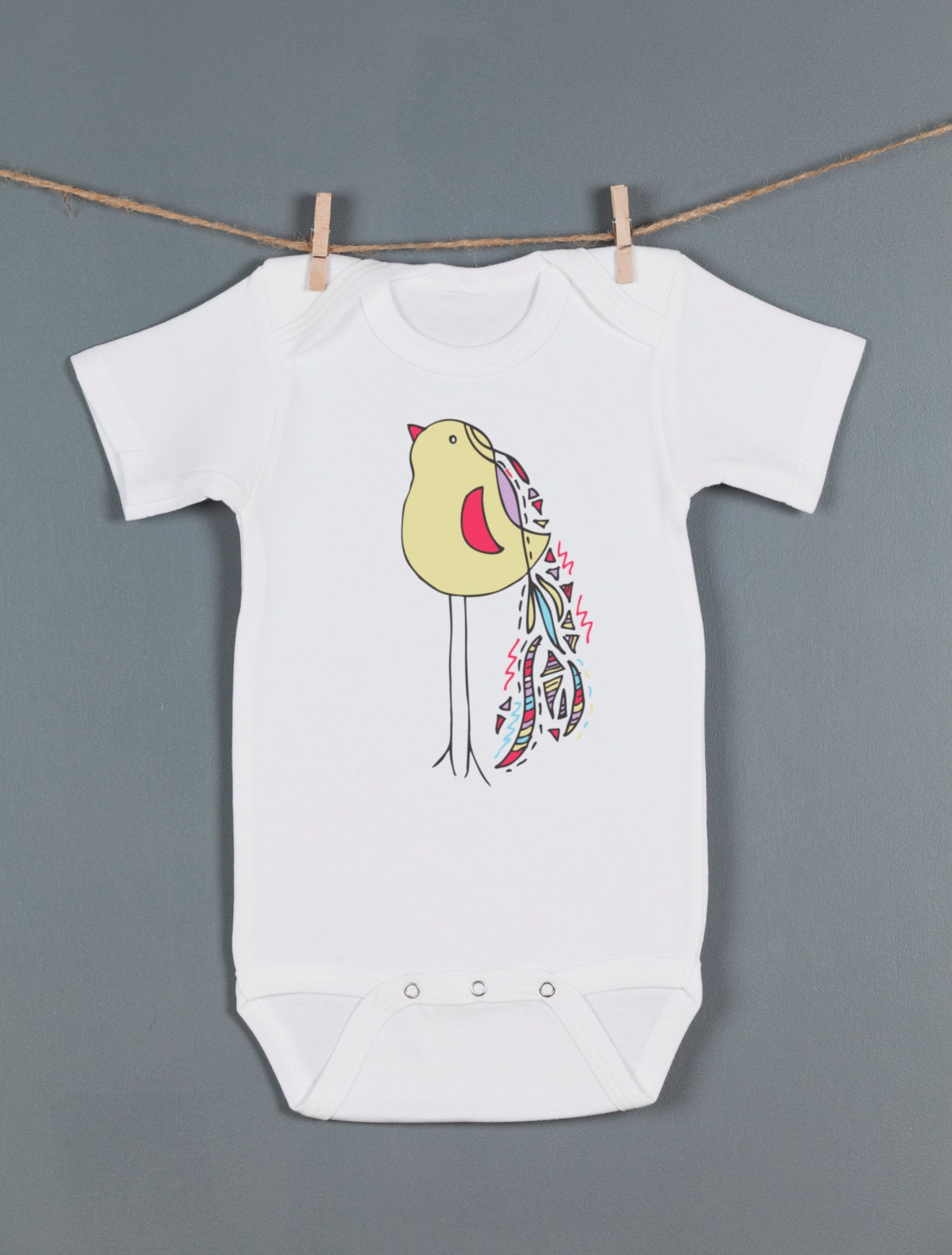 Boho Chick Onesie, Cute Spring Chick Baby Onesie, Hipster Baby Clothes, Great Baby Gift or First Birthday