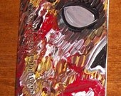 Original Acrylic Zombie Painting "Dead Rise " 3 x 5 inch painting Anna Werrun
