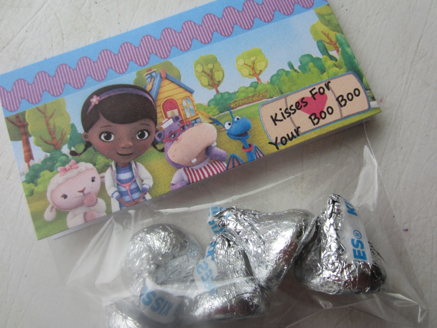 Doc McStuffins Birthday. Kisses for your boo boo Party Favors Il_170x135