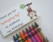 Monkey Crayon Birthday Party Favors Il_170x135