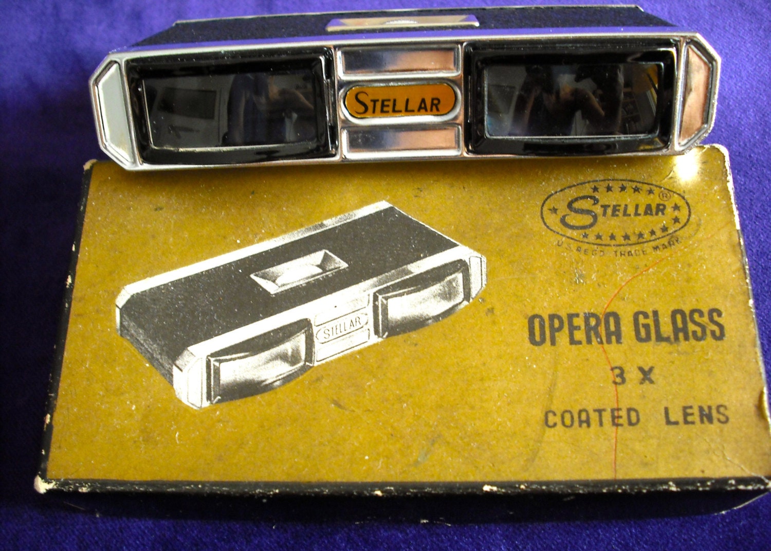 Vintage Opera Glasses in Original Box Stellar Made in Japan