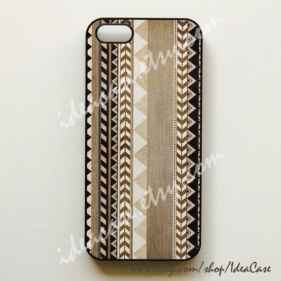 Wood Print Geometric Unique iPhone Case , Wood Aztec Pattern iphone case ,  iPhone 5 Case , iPhone 4 Case , Plastic iPhone 4s case