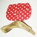 Red Clutch Purse with White Polka Dots