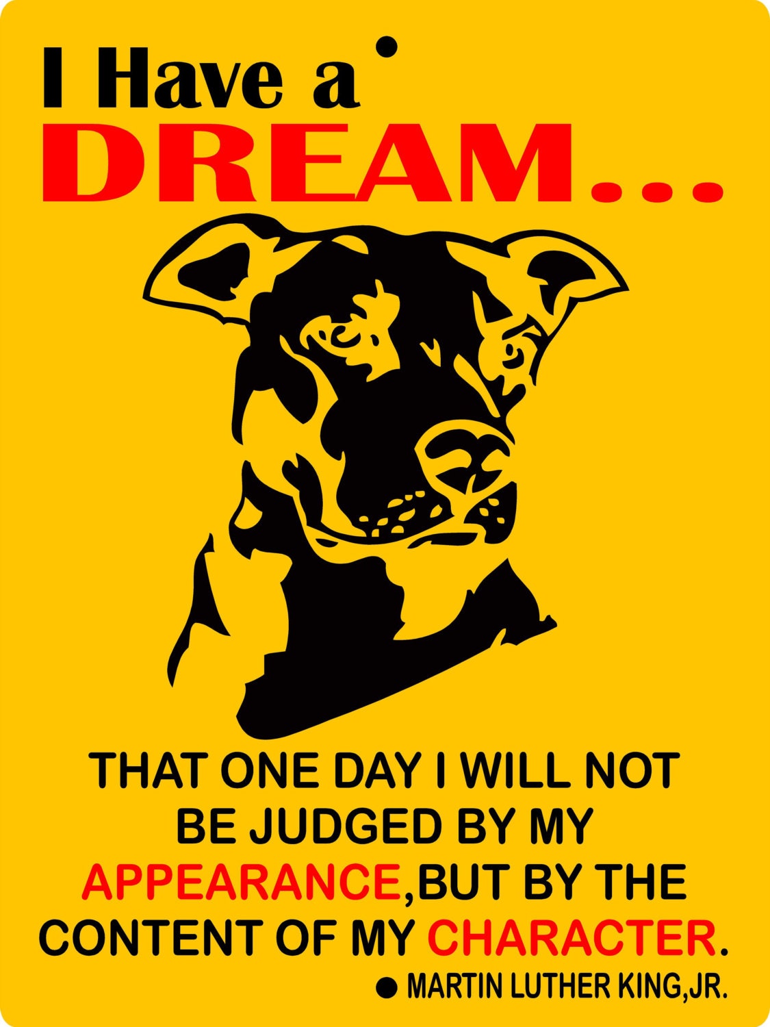 Pitbull Dog Sign 9"x12" "ALUMINUM" ihad1