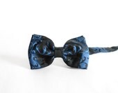 Blue Pattern Bow