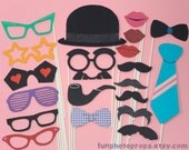 Photo Booth Prop Set - 20 Piece Party Prop Set - Photobooth Props (A) Il_170x135