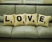 Scrabble Pillow Case 14 x 14
