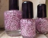 pish posh Nail Polish -  mini bottle  - Handmade - polish - matte glitter - lacquer