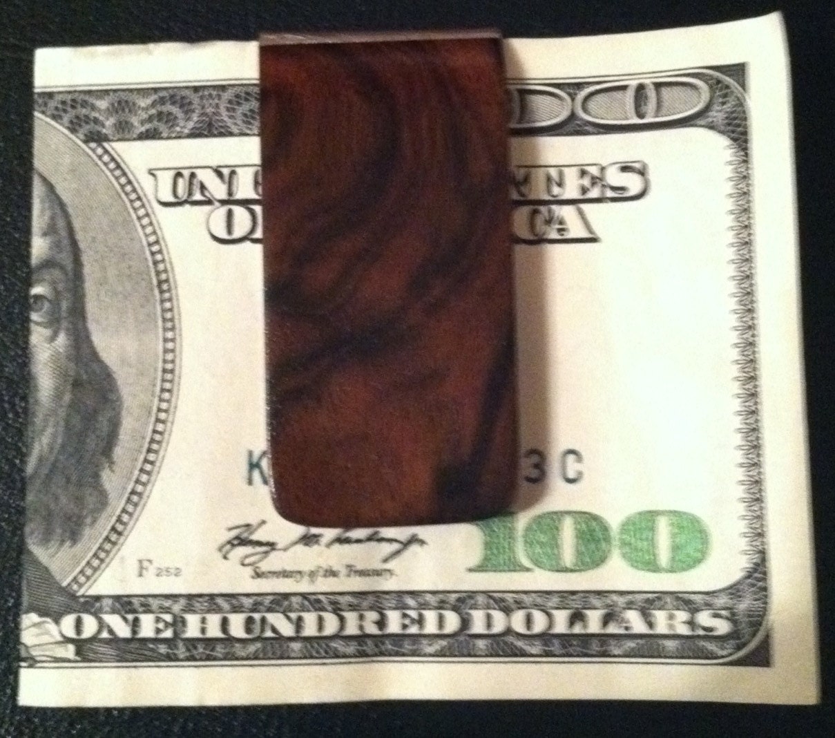 Handmade Wood Money Clip