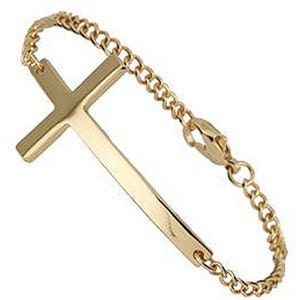 Gold Cross Bracelet