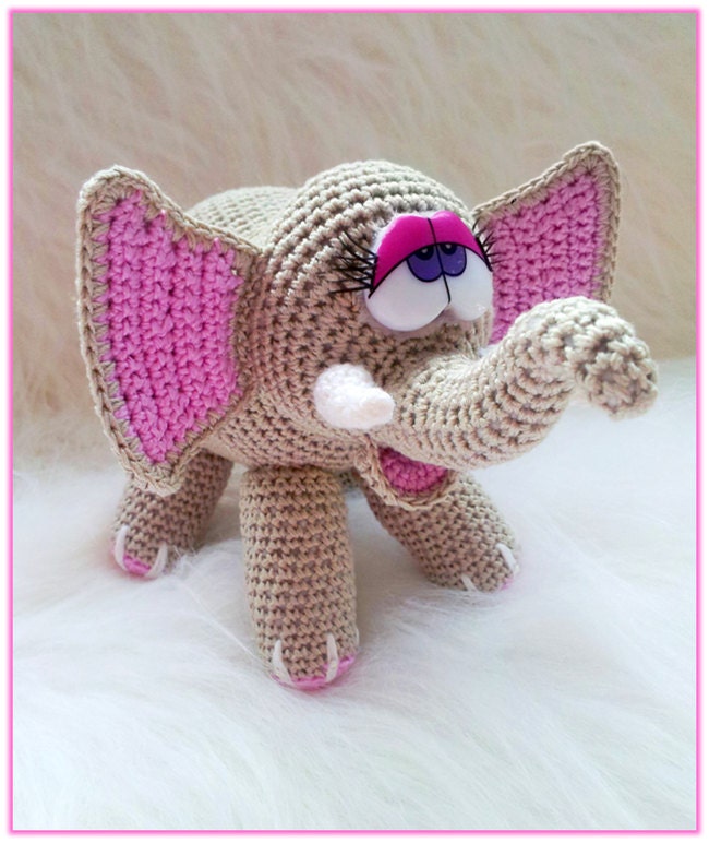 crochet elephant stuffed animal pattern