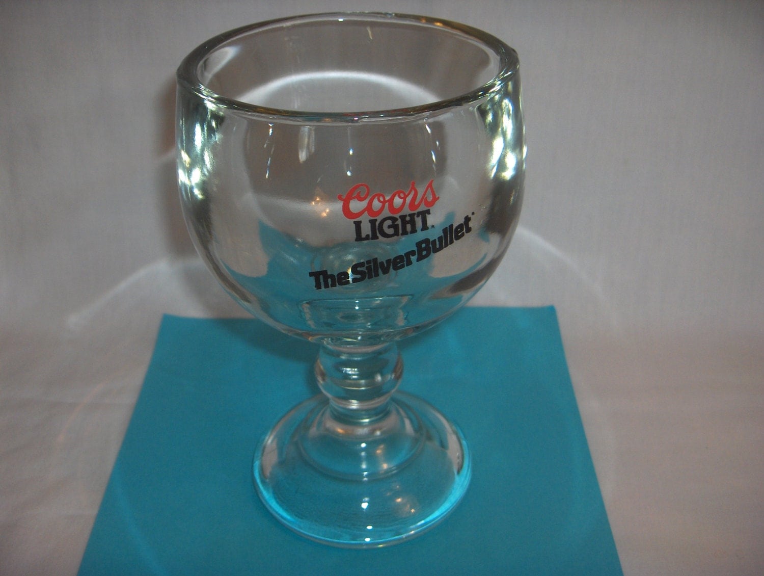 Coors Light Silver Bullet Glass Goblet Not For By Ourleftovers