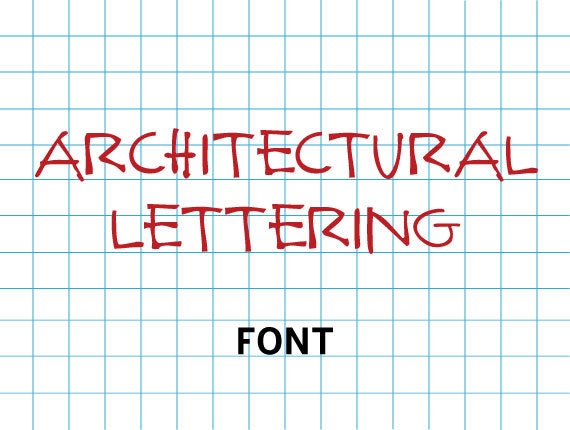 Architectural Lettering Font