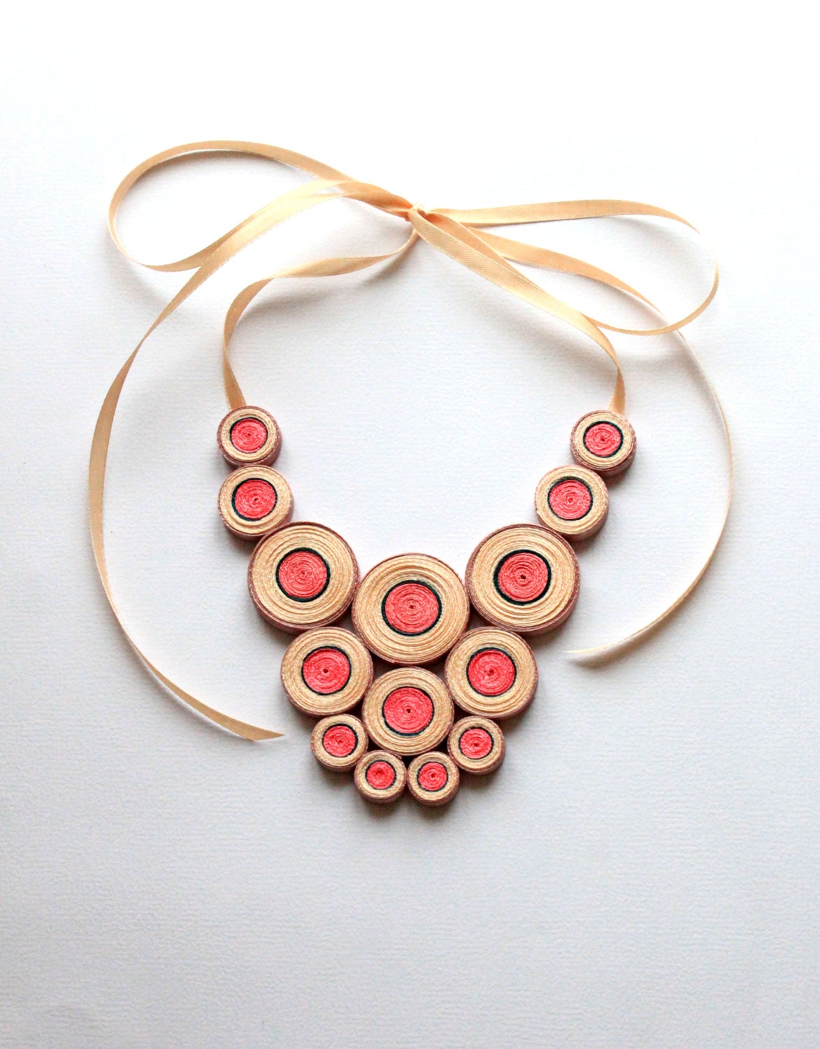 Statement necklace - bubble necklace - bib necklace - OOAk ready to ship