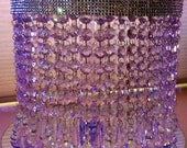 SALE  Wedding Cake Stand with Crystals/ Chandelier Acrylic beads Cupcake Stand. Dessert stand.