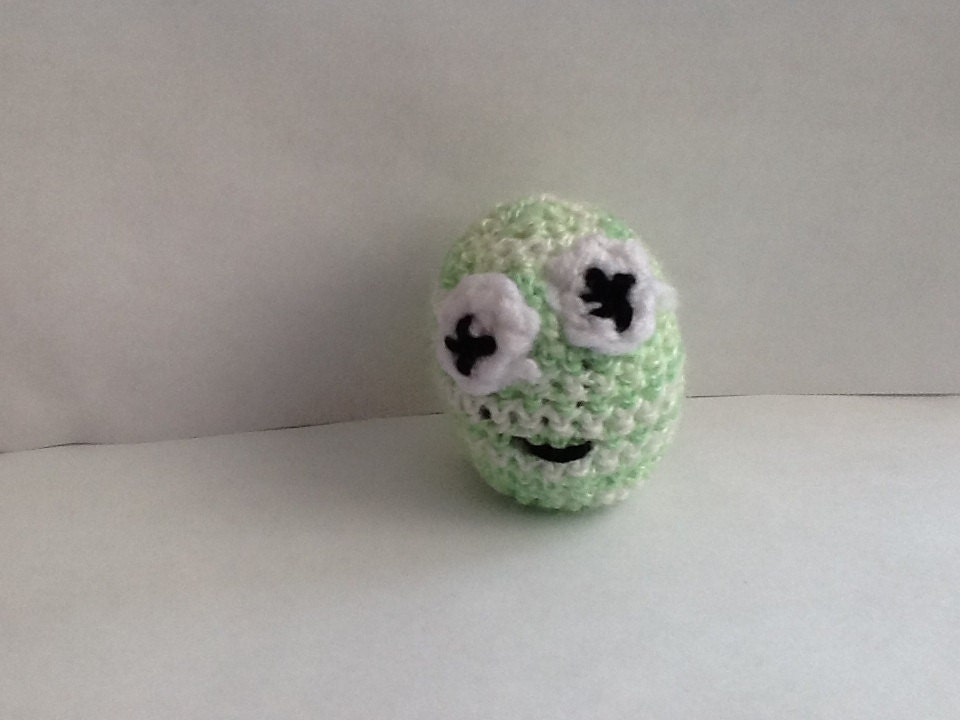 Handmade Amigurumi Toy- Monster with White & Black Eyes- Baby Size