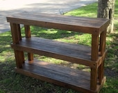 Reclaimed Wood Bookcase - Shown in Cypress with Barn Wood finish - industrial bookshelf, shabby chic bookcase