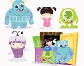 Monsters Digital Clipart for Personal and Commercial Use / INSTANT DOWNLOAD Il_170x135