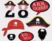 DIY Pirate Party Printables / Pirate Photo Booth Props for Personal and Commercial Use Il_170x135
