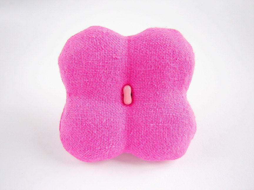 Beaded Brooch, Cotton Jewelry, Linen Jewelry, Unique Handmade Beaded Jewelry, Handcrafted Beaded Jewelry, Fashion Beaded Jewelry