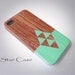 iPhone 4/ 4s and 5 Case - Cell Phone Cover - Geometric on Wood iPhone 4 5 Hard Case-  iPhone 5 Cover - Geometric  Tribal Aztec Phone Case