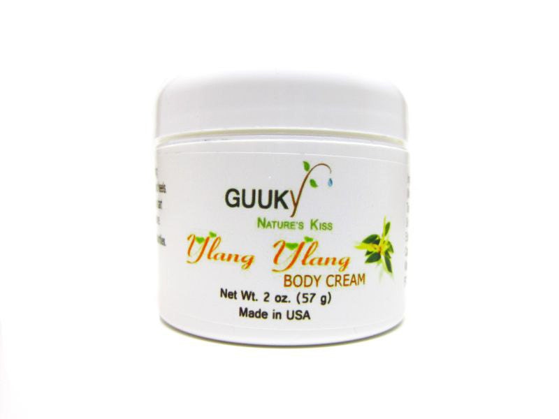 All Natural Ylang Ylang Sophisticated Body Cream Moisturizer by Guuky Made in USA 2 oz
