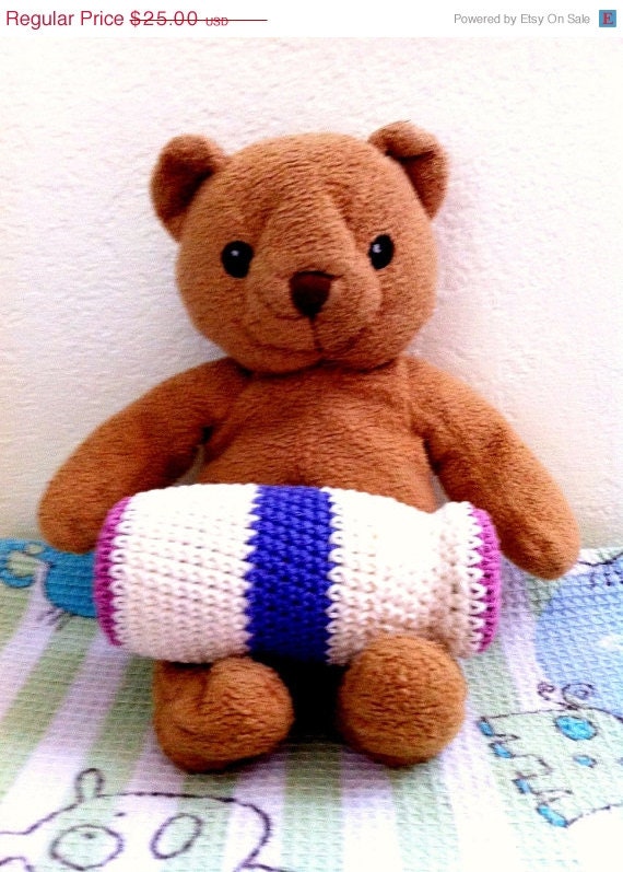 Birthday Sale Handmade Crochet  Rattle for baby