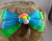 Hair Bow Cute Small Polka Dotted Flower