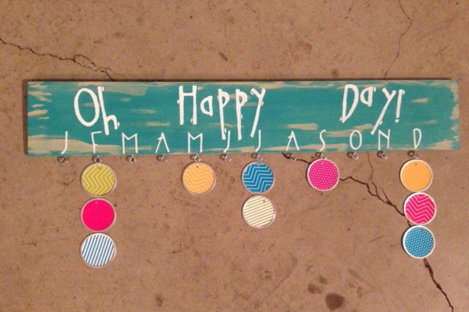Oh Happy Day birthday wooden board sign