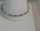Raw Diamond Bracelet with 22K yellow Gold Beads.