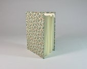 SALE One-of-a-kind Hand Bound Journal with Hand Embroidered Floral Fabric