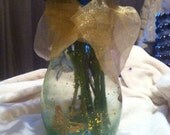 Beautiful light green vase.