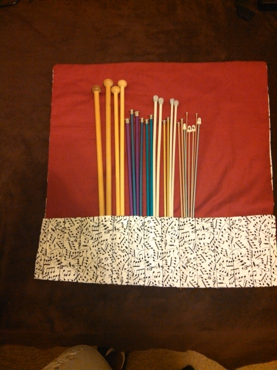 Musical Notes Knitting Needle Holder