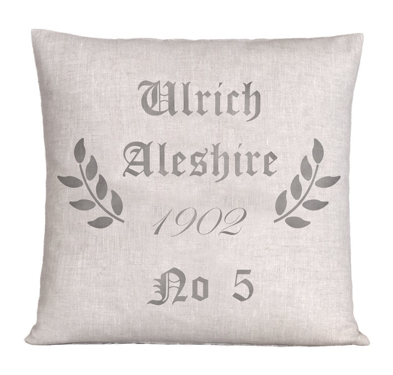 Natural Linen German Grain Sack Style 1902 Pillow